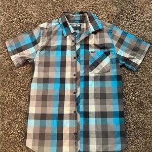 Zoo York young men’s Plaid Shirt - Blue and Gray